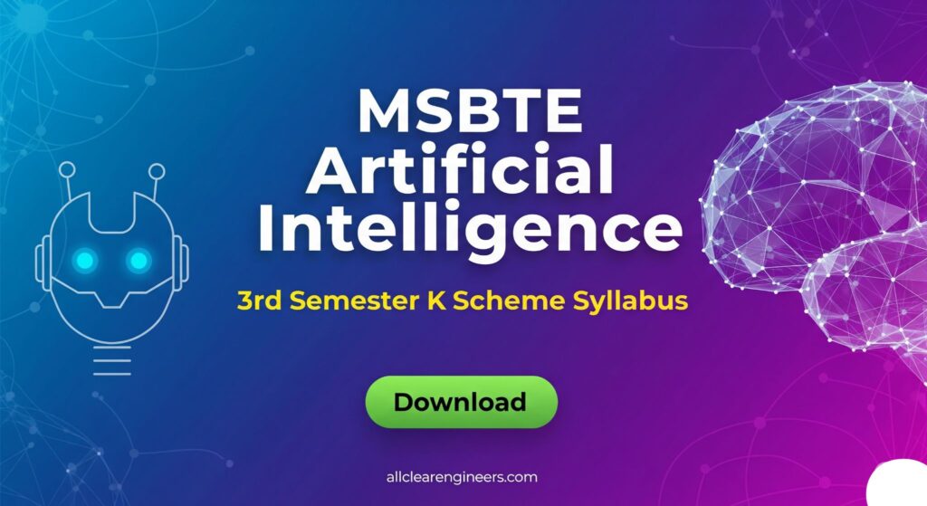 MSBTE Artificial Intelligence 3rd Semester K scheme Syllabus Download
