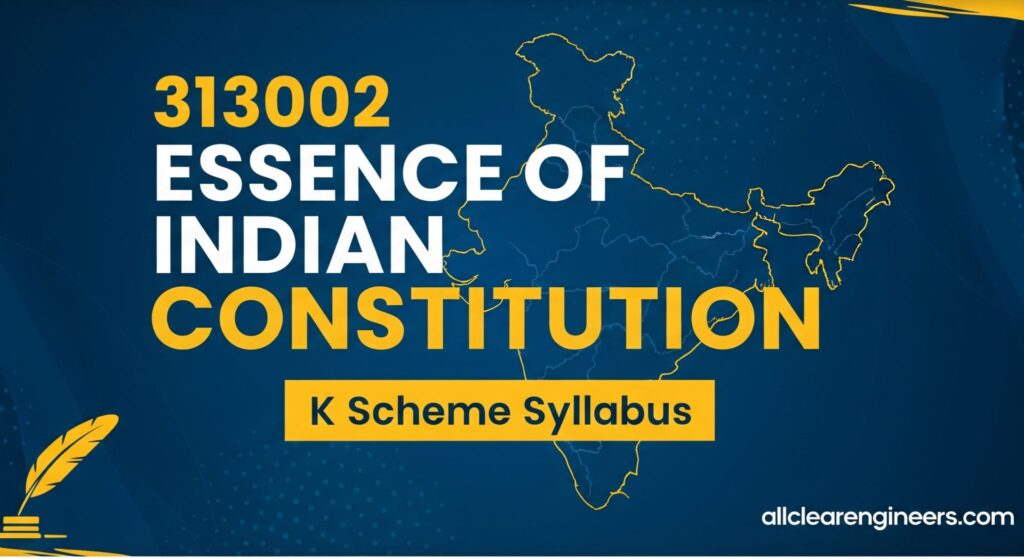 313002 ESSENCE OF INDIAN CONSTITUTION k scheme syllabus