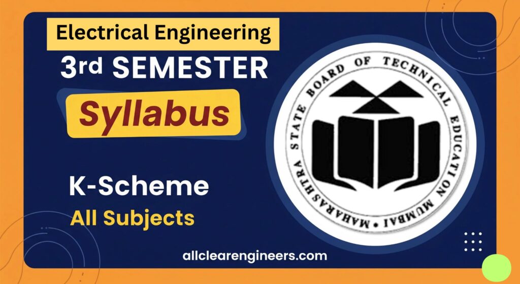 MSBTE Syllabus for Electrical Engineering 3rd Semester 2025