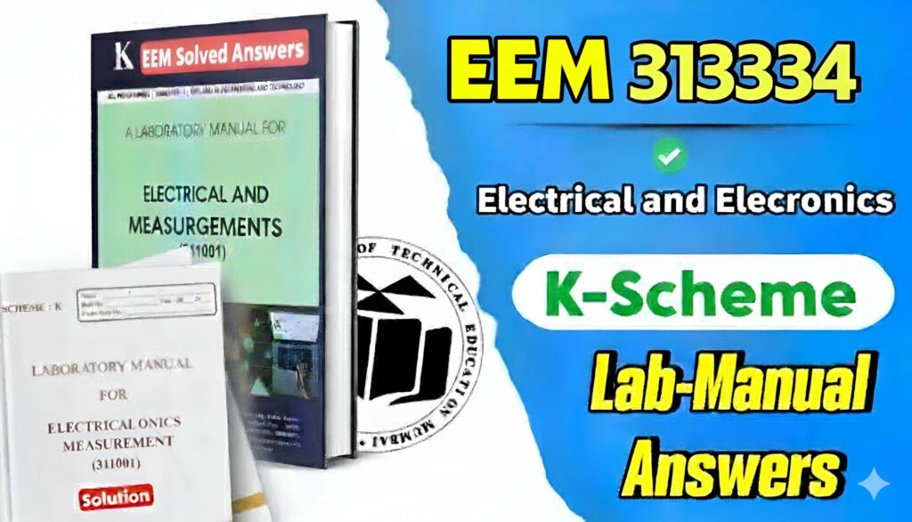 Electrical and electronics measurement lab manual answers MSBTE solutions