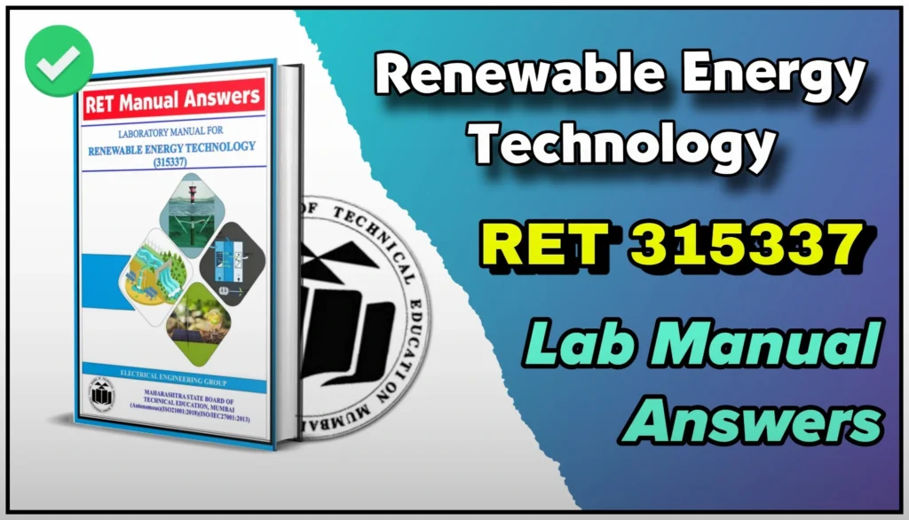 RET 315337 Renewable Energy Technology Manual Answer 2025