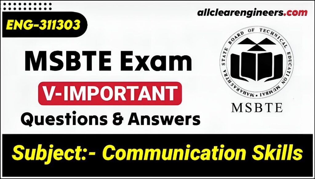 MSBTE Exam K-Scheme Model Answer Papers for 1st Semester